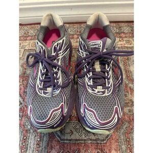 Brooks Ghost 5 Womens Running Shoes Purple Silver 1201131B525 Size 10 Medium